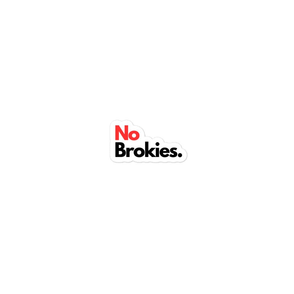 No Brookies Stickers