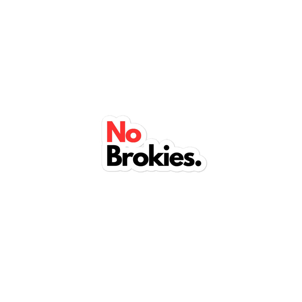 No Brookies Stickers