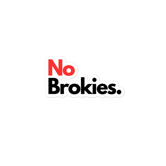 No Brookies Stickers